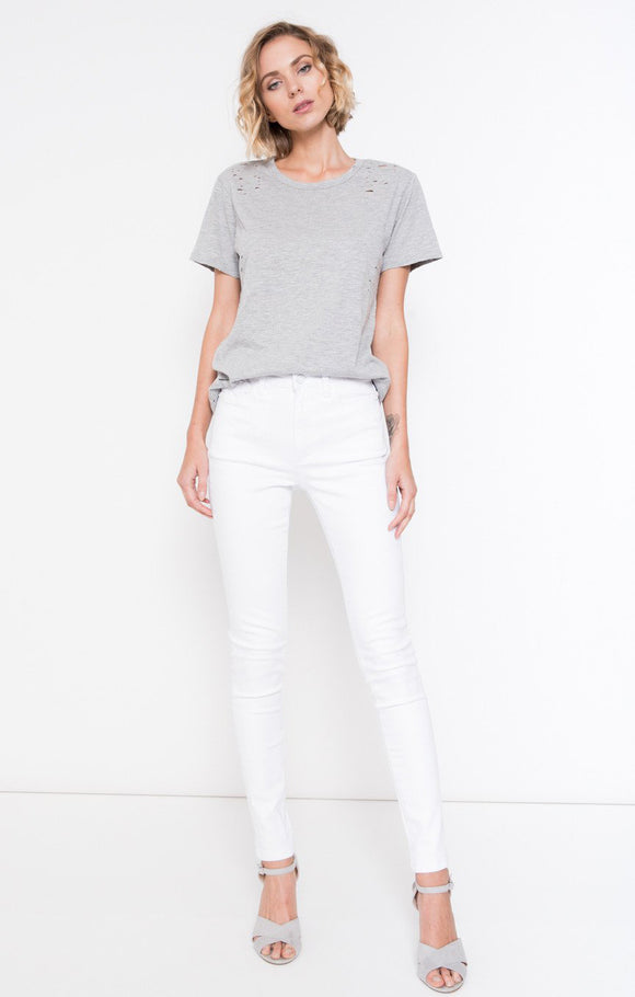 Antonia Skinny High Rise Jeans in White