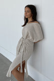 Moxie Knit Dress in Oatmeal