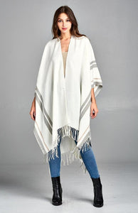 Summer Nights Poncho in Off White