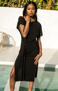 Moxie Knit Dress in Black