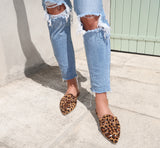 Lilly Slides in Leopard Print