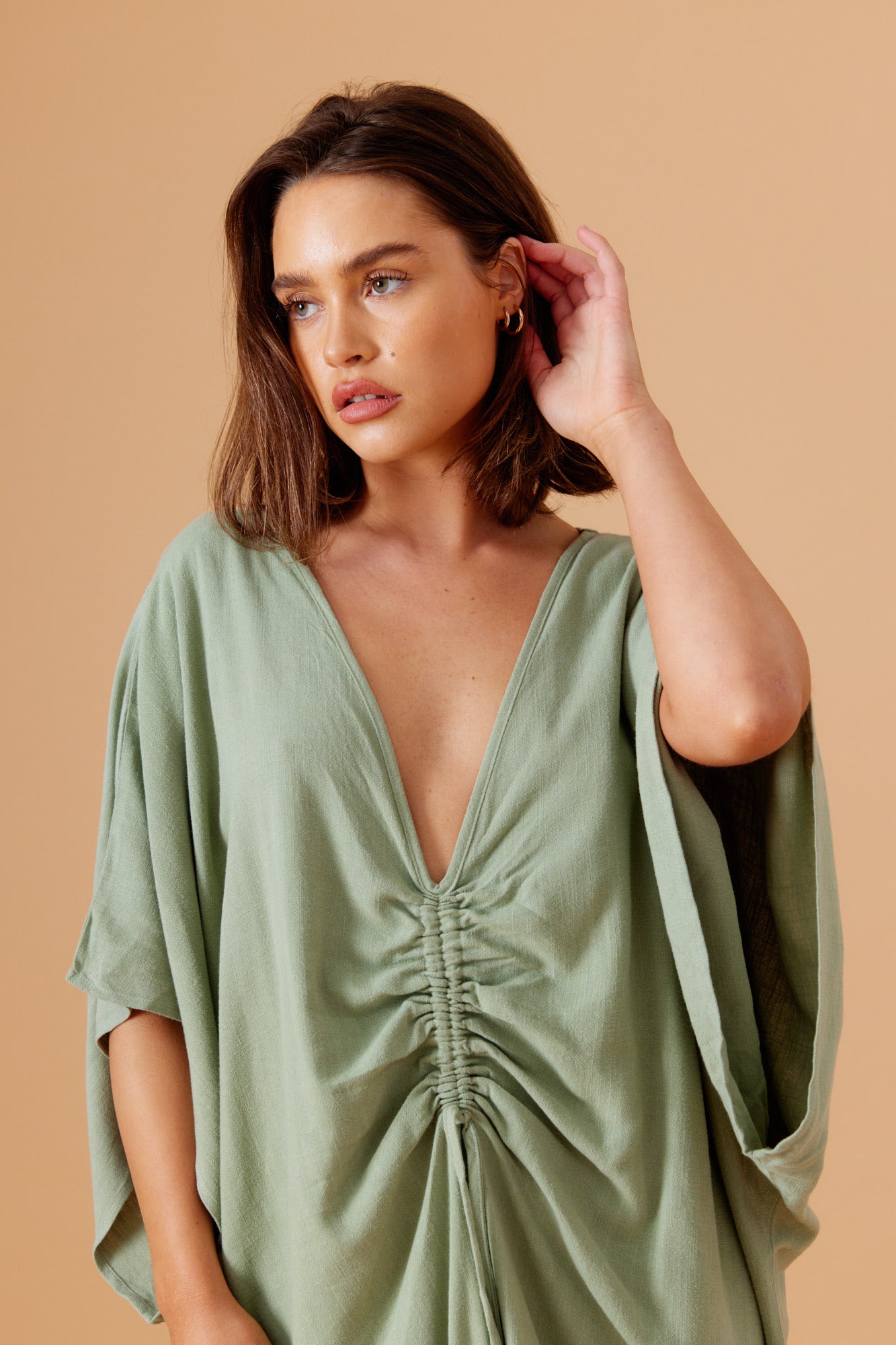 Sienna Kaftan -Sage Hanellei Sienna Kaftan -Sage Hanellei
