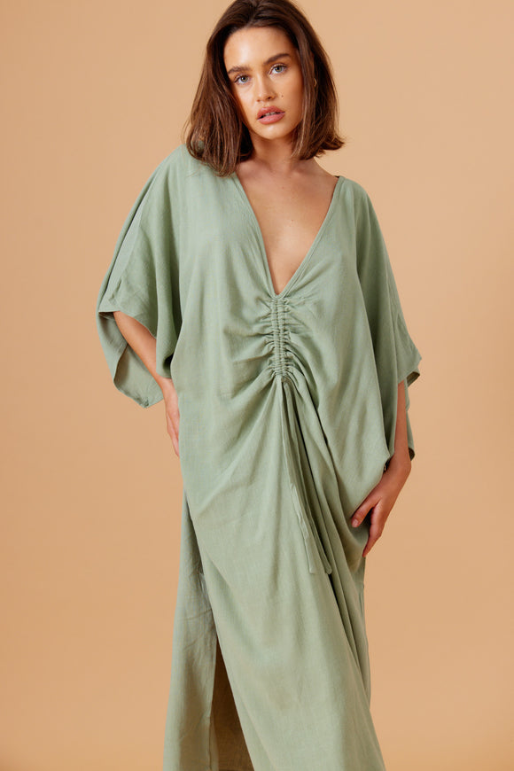 Sienna Kaftan -Sage Hanellei Sienna Kaftan -Sage Hanellei