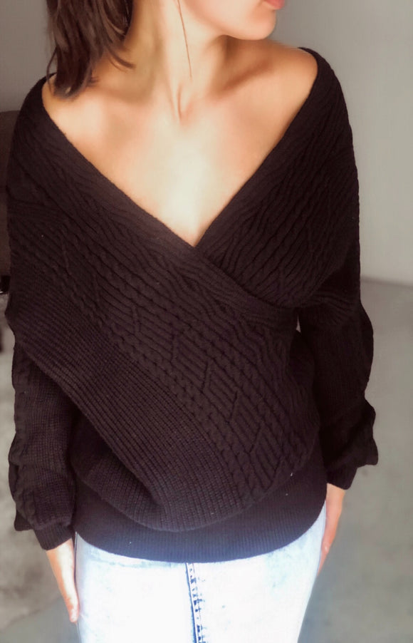 Morning After Knit Sweater in Black