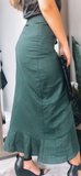 Under The Mistletoe Skirt in Emerald