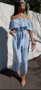 Easy Does It Chambray Jumpsuit