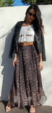 Katy Leopard Maxi Skirt
