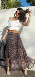 Katy Leopard Maxi Skirt