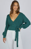 Golden Age Wrap Knit in Teal