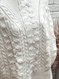 Winter White Knit Sweater